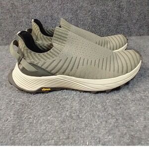 Merrell‎ Embark Sneaker Moc Shoes Womens 7 Olive Green Knit Vibram Trail J067232